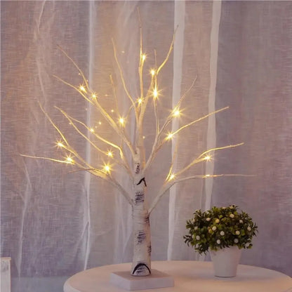 Enchanted Birch Tree LED Lamp, Christmas Light - Homevalley.co.uk