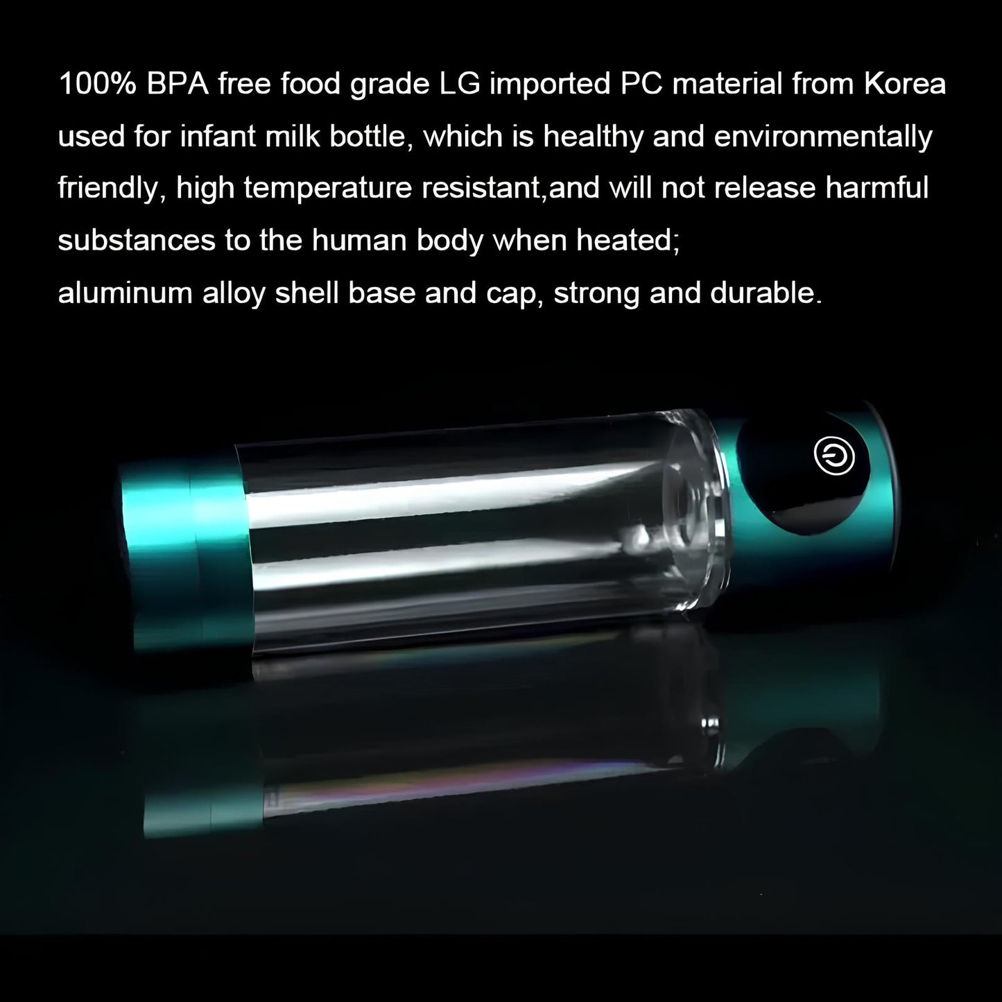 The 8th Generation 5000ppb SPE PEM High Concentration Hydrogen Ionizer Water Bottle