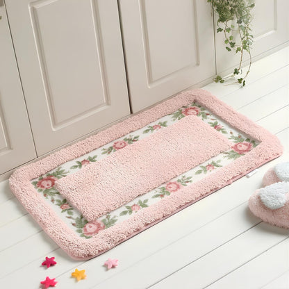 Pastel Colour Anti-Slip Floor Bathroom Mat – Soft, Stylish, and Safe for Your Home