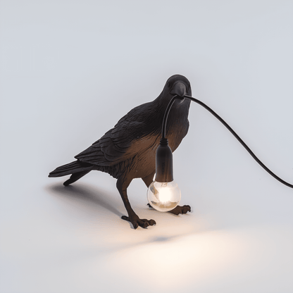 Gothic Raven Lamp Vintage Resin Bird Lamp - Homevalley.co.uk