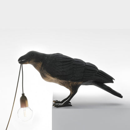 Gothic Raven Lamp Vintage Resin Bird Lamp - Homevalley.co.uk