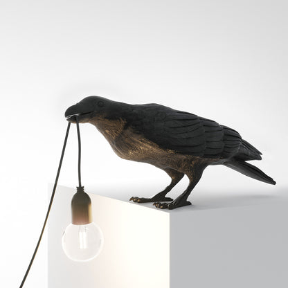Gothic Raven Lamp Vintage Resin Bird Lamp - Homevalley.co.uk