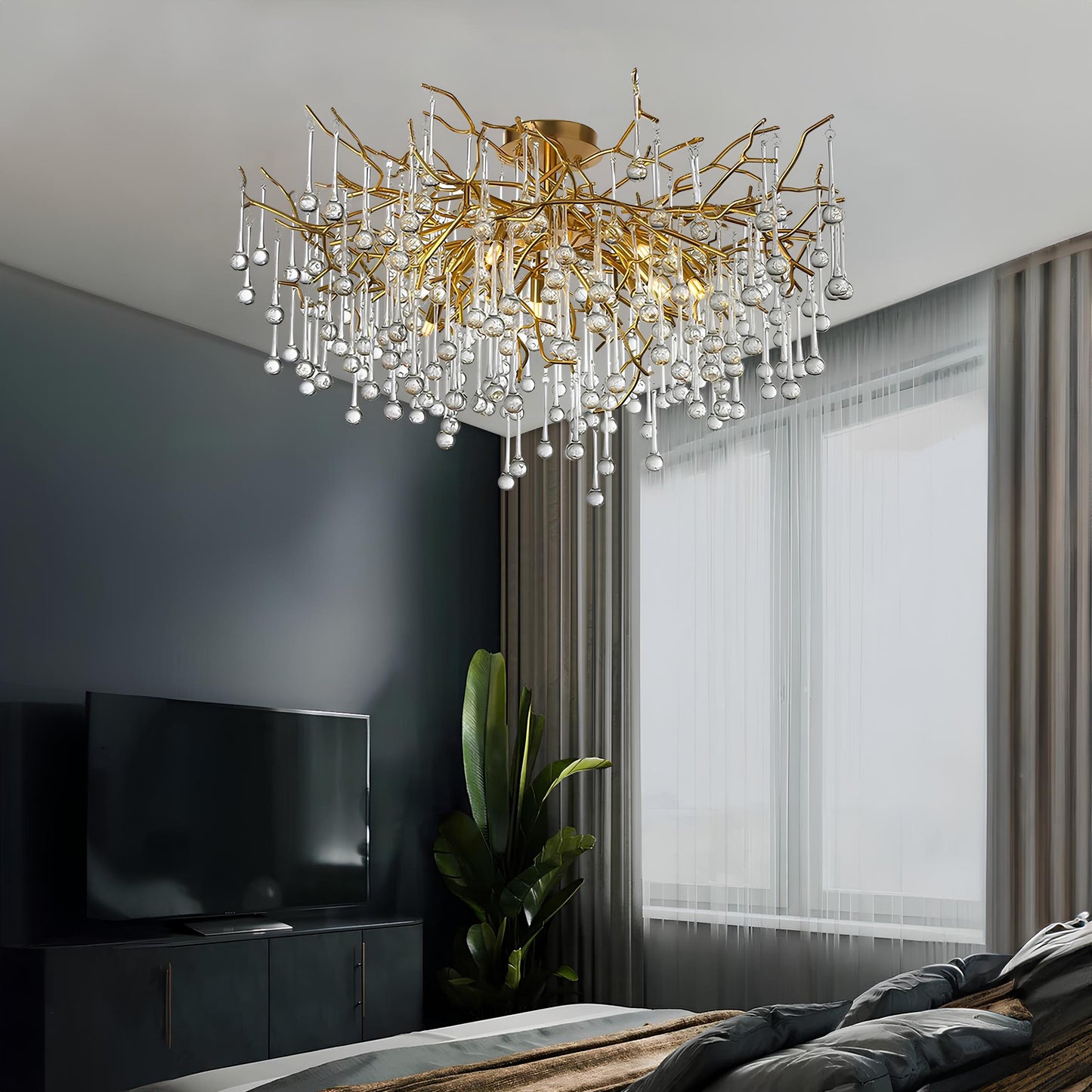 Nordic Gold Ceiling Chandelier