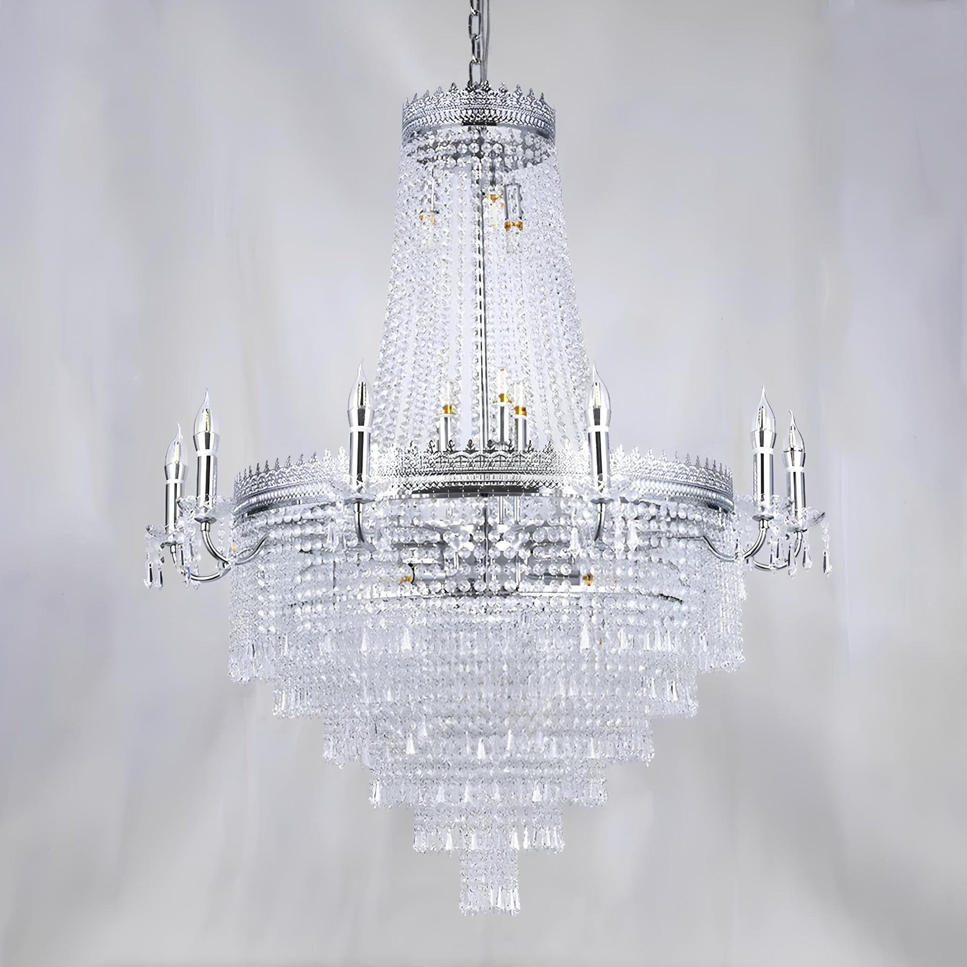 Large Crystal Ceiling Staircase Chandelier - Homevalley.co.uk