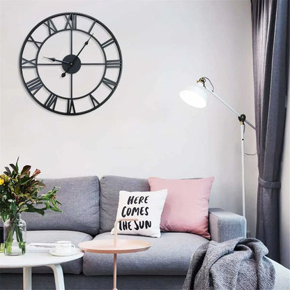 Large Round Wall Clock - Homevalley.co.uk