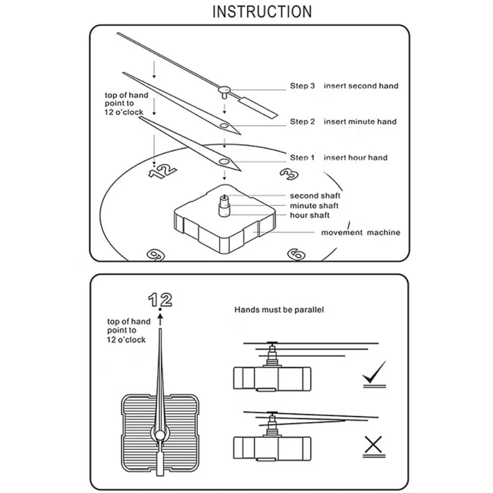 Large Round Wall Clock - Homevalley.co.uk