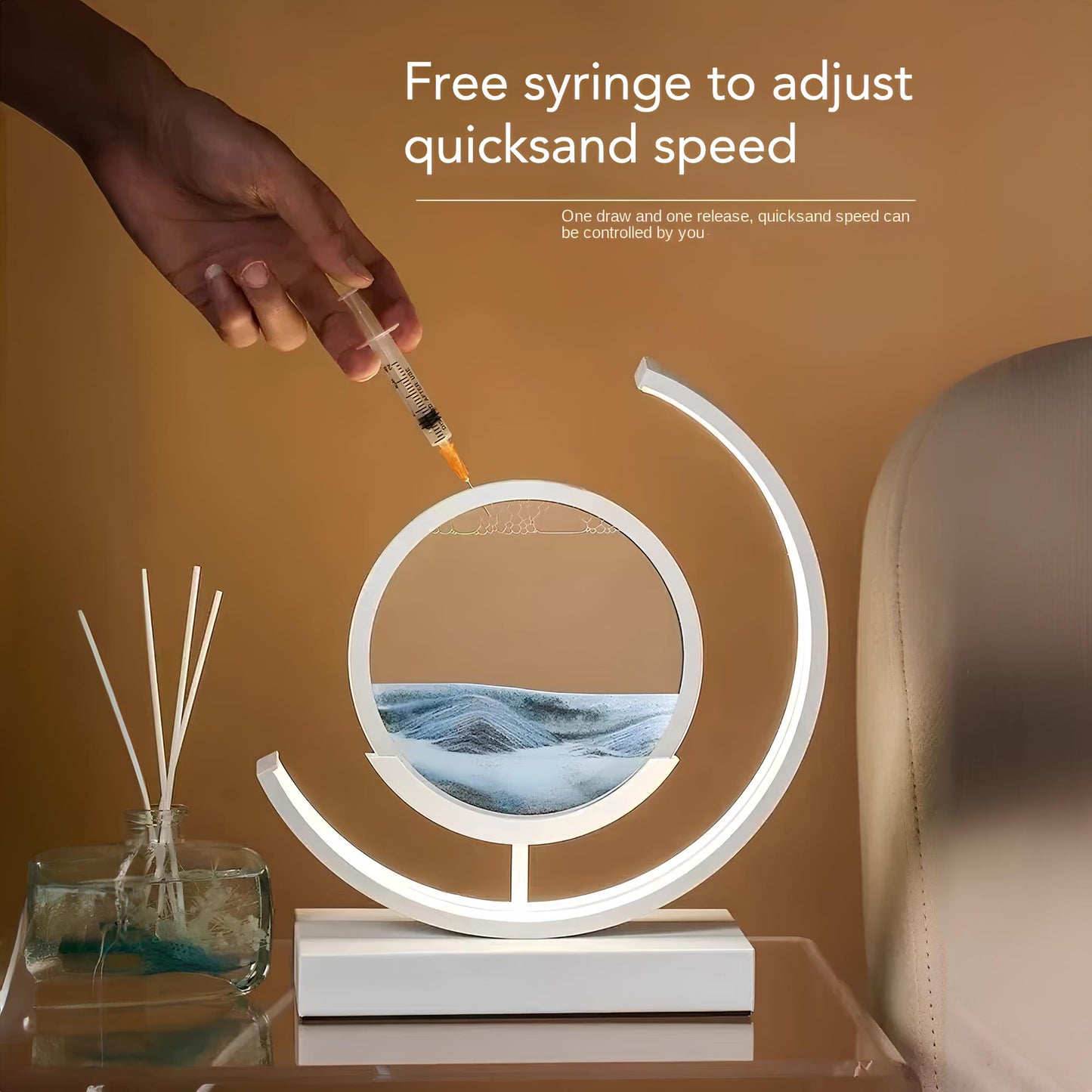 LED 3D Moving Sand Art Night Light - Homevalley.co.uk