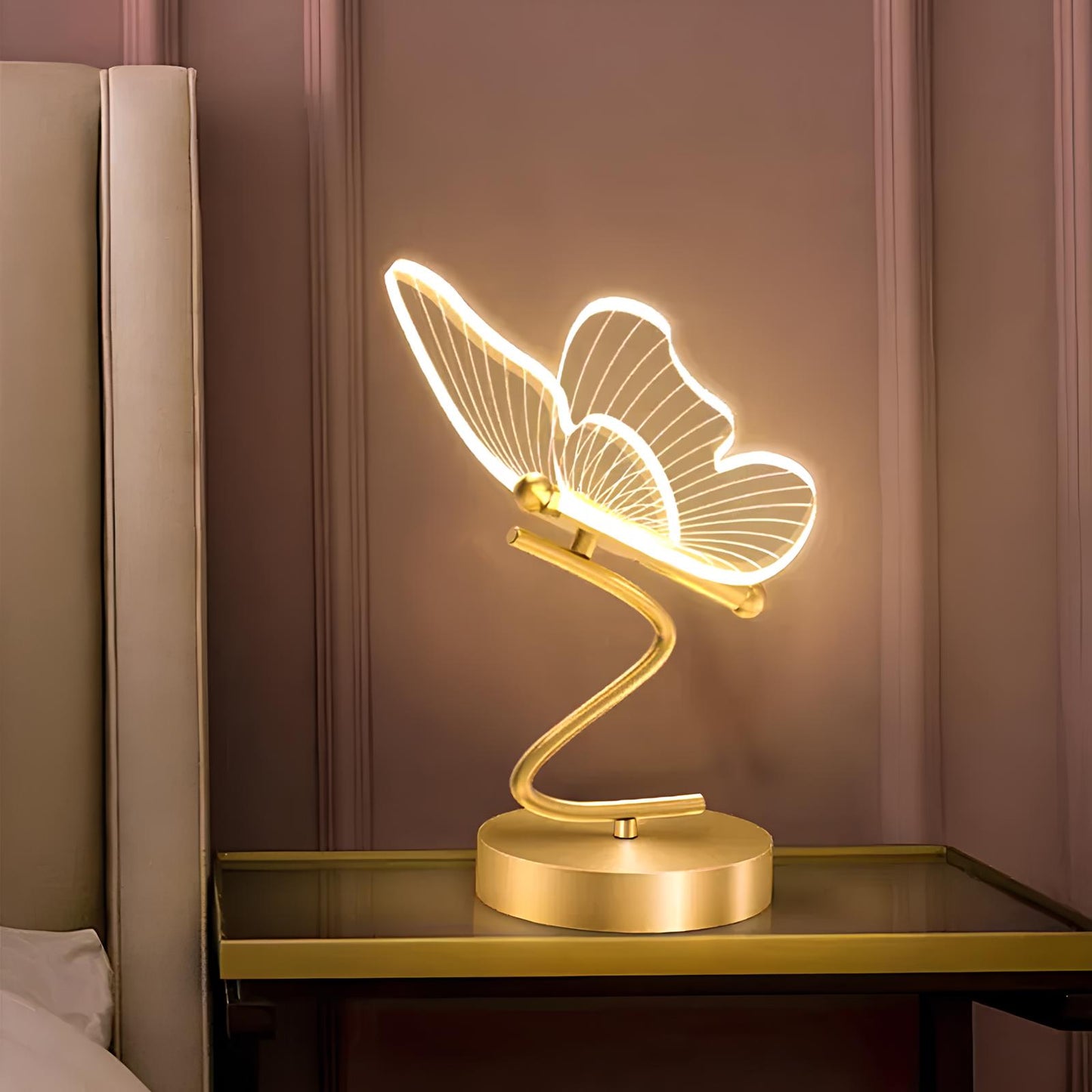LED Butterfly Table Lamp, Bedside Light, Night light - Homevalley.co.uk