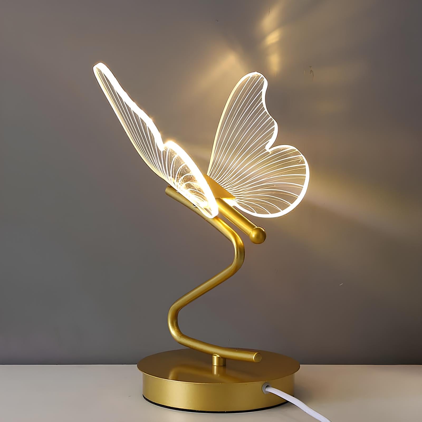 LED Butterfly Table Lamp, Bedside Light, Night light - Homevalley.co.uk