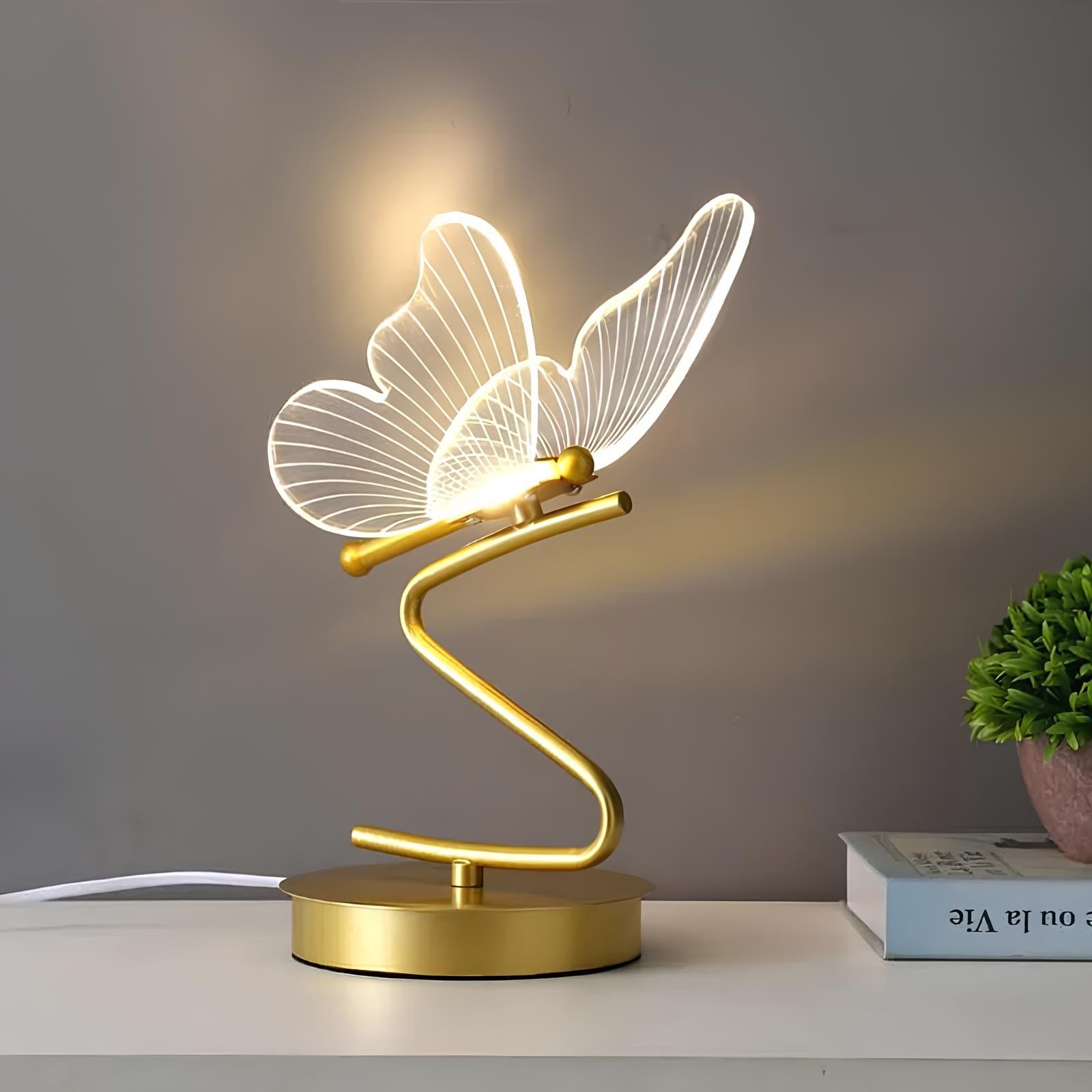LED Butterfly Table Lamp, Bedside Light, Night light - Homevalley.co.uk