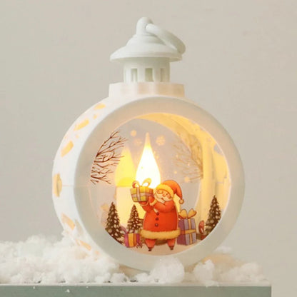 LED Christmas Candle Lantern with LED Light - Decorative Tabletop Ornament for Indoor Outdoor Decor, Party Gift - Homevalley.co.uk
