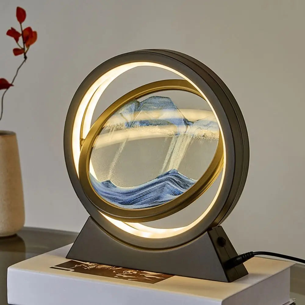 LED Moving Sand RoundTable Lamp - Homevalley.co.uk