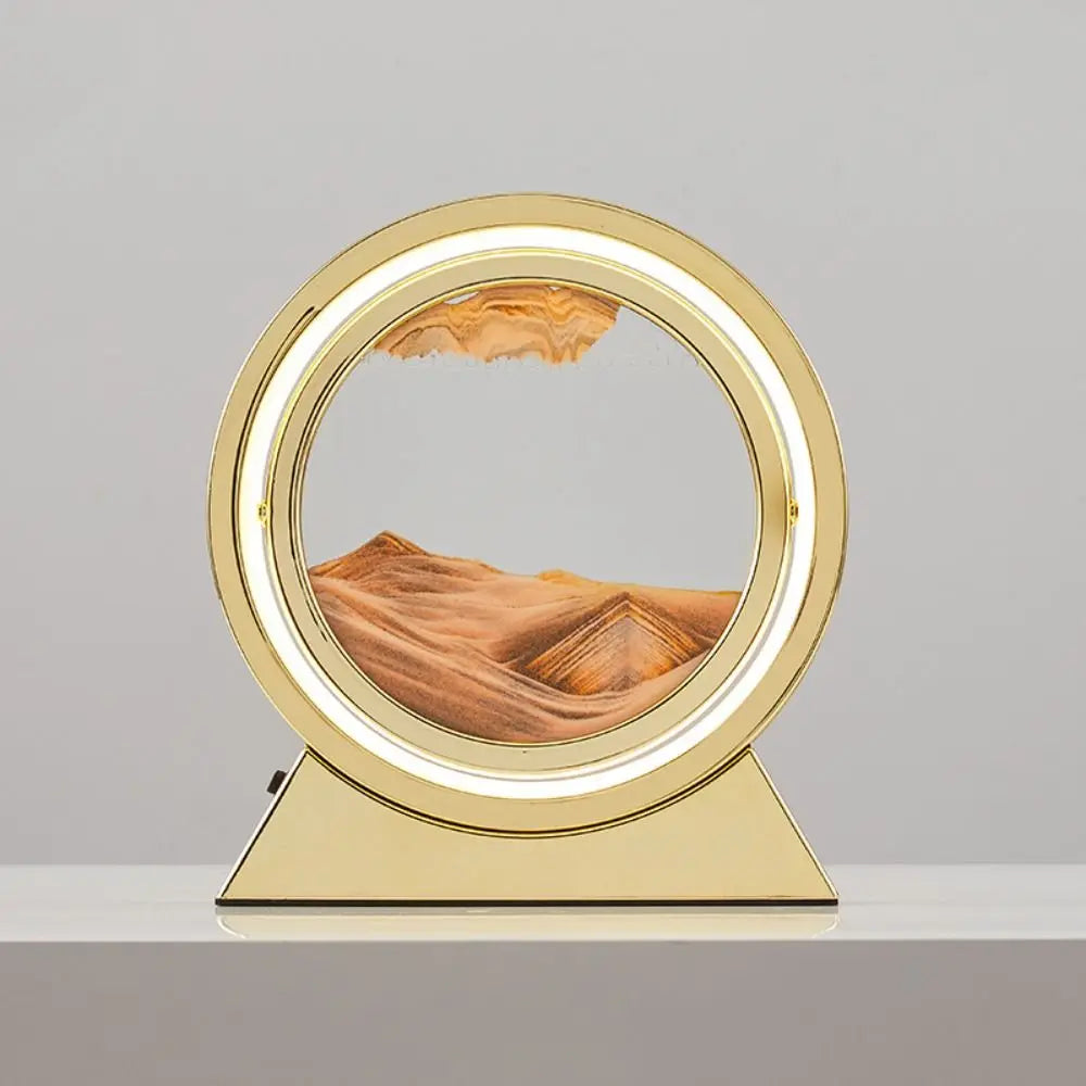 LED Moving Sand RoundTable Lamp - Homevalley.co.uk