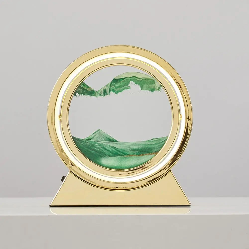 LED Moving Sand RoundTable Lamp - Homevalley.co.uk