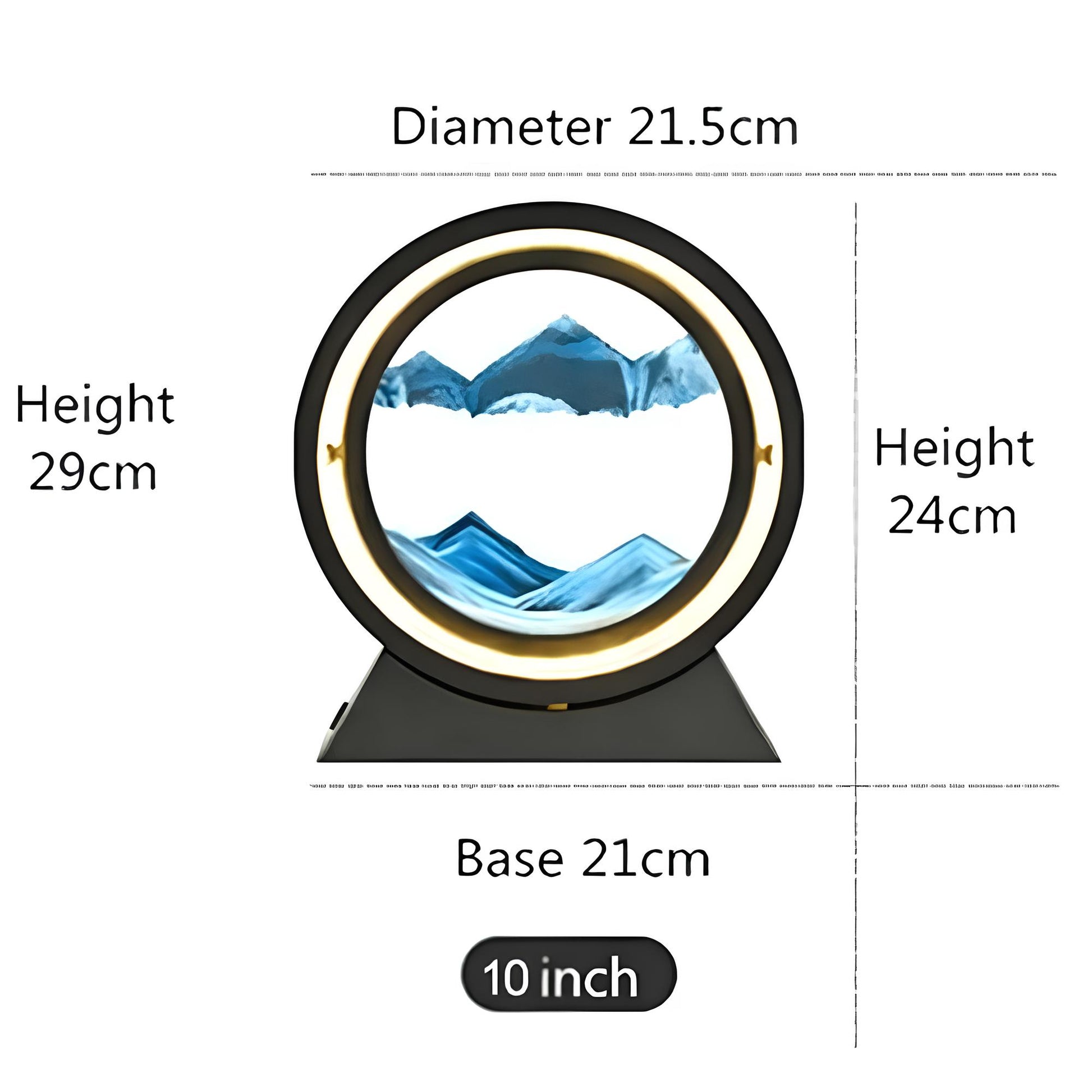 LED Moving Sand RoundTable Lamp - Homevalley.co.uk