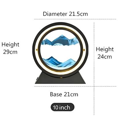 LED Moving Sand RoundTable Lamp - Homevalley.co.uk