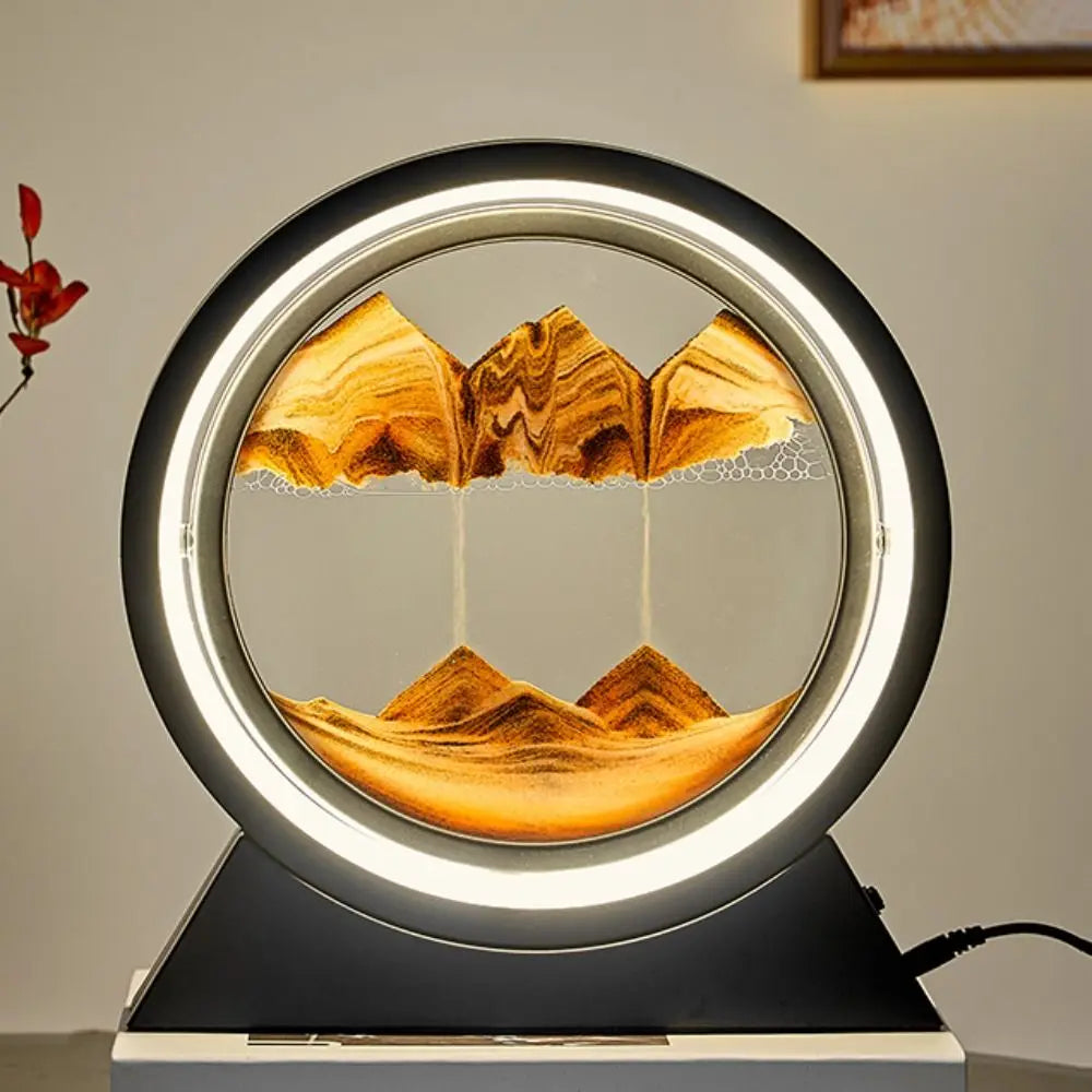 LED Moving Sand RoundTable Lamp - Homevalley.co.uk