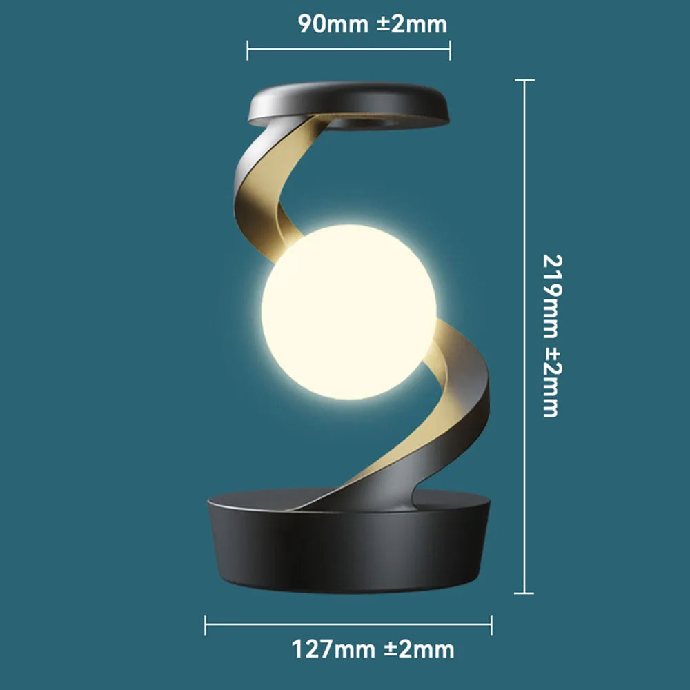 Levitating Night Lamp With Wireless Phone Charger - Homevalley.co.uk