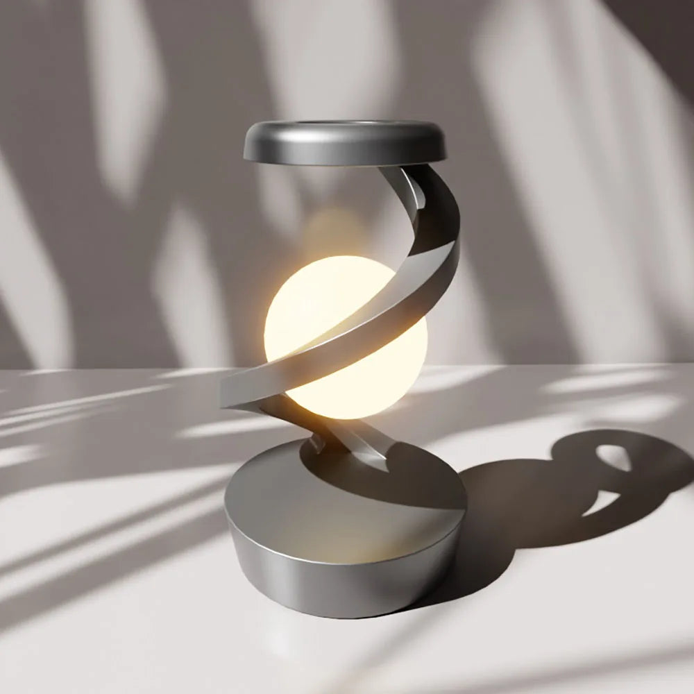 Levitating Night Lamp With Wireless Phone Charger - Homevalley.co.uk