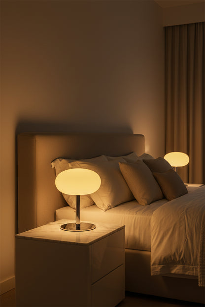 Lollipop Glass Table Lamp – Modern Decorative Bedside & Living Room Light