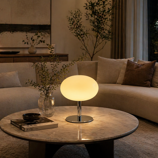 Lollipop Glass Table Lamp – Modern Decorative Bedside & Living Room Light