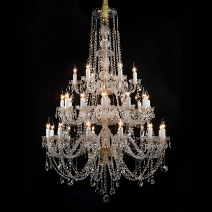Long Crystal Chandelier - Homevalley.co.uk