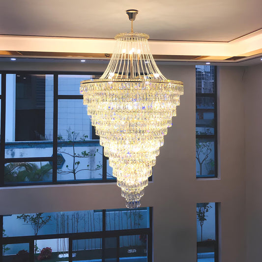Luxurious Crystal Staircase Chandelier - Homevalley.co.uk