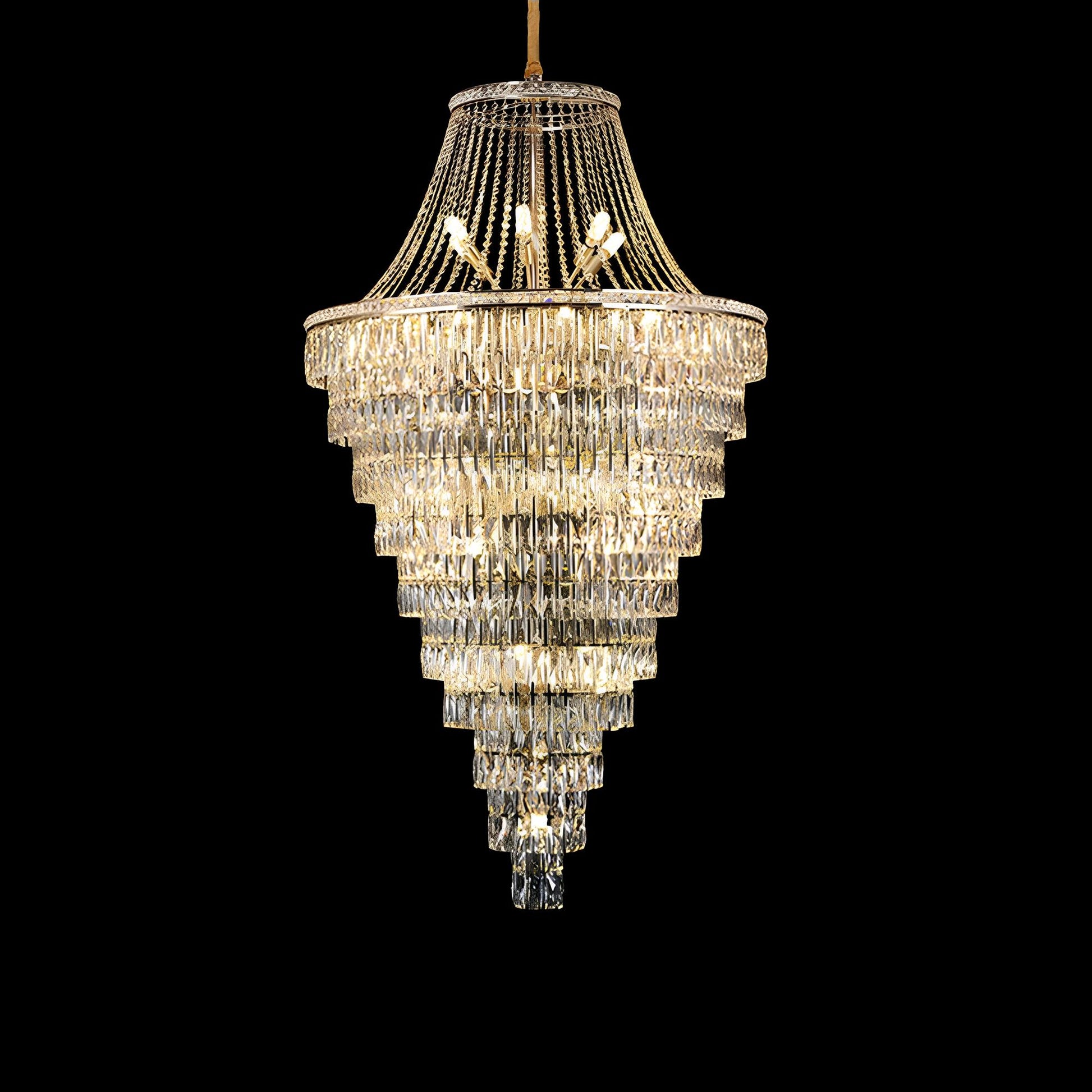 Luxurious Crystal Staircase Chandelier - Homevalley.co.uk
