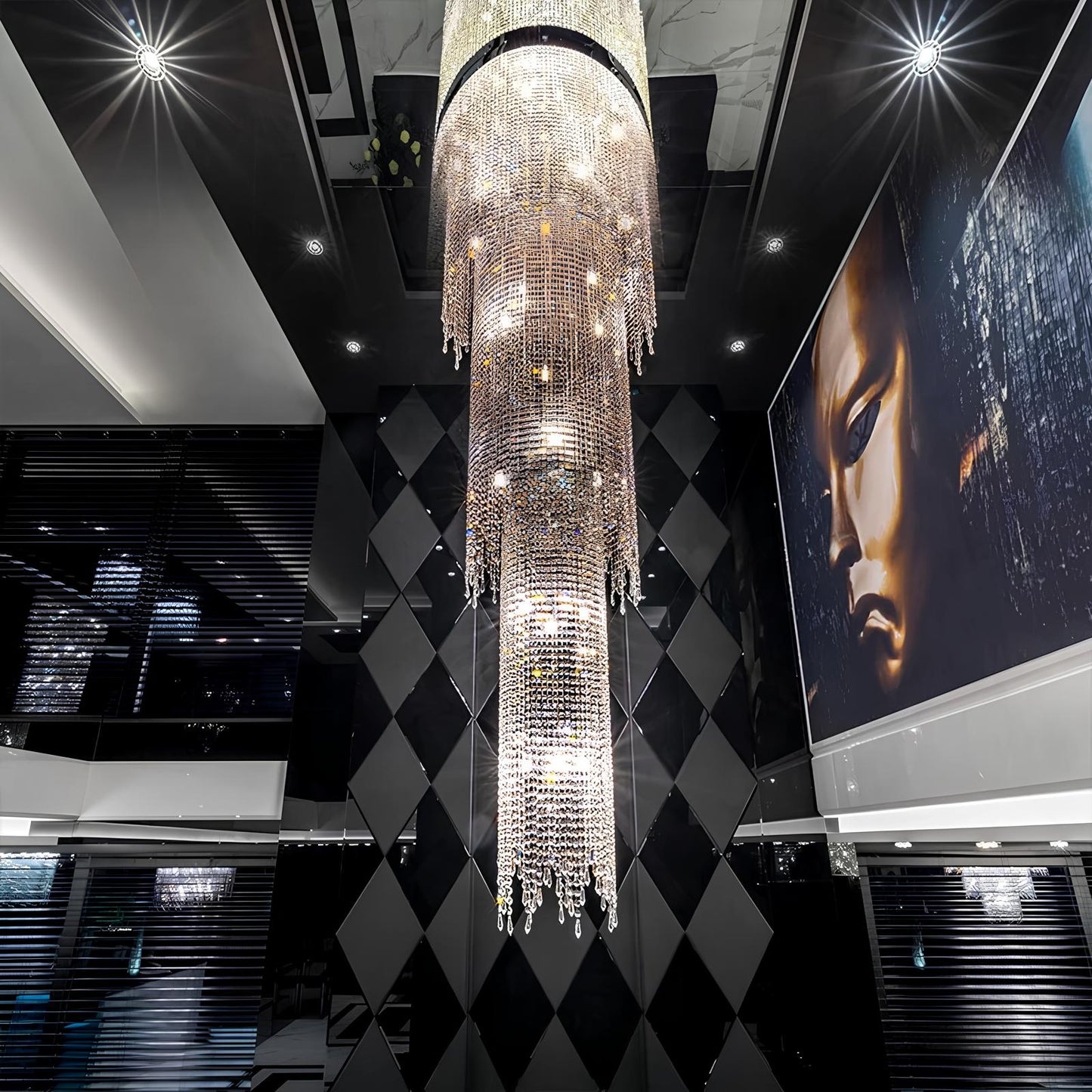 Magnificent Staircase Crystal Chandelier - Homevalley.co.uk