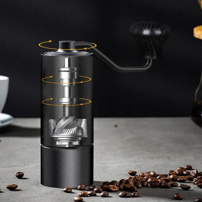 Manual Stainless Steel Professional Double Bearing Coffee Grinder - Homevalley.co.uk