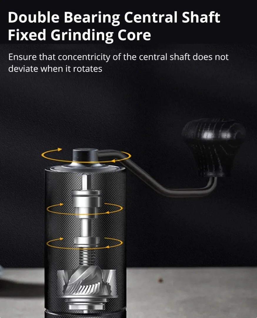 Manual Stainless Steel Professional Double Bearing Coffee Grinder - Homevalley.co.uk