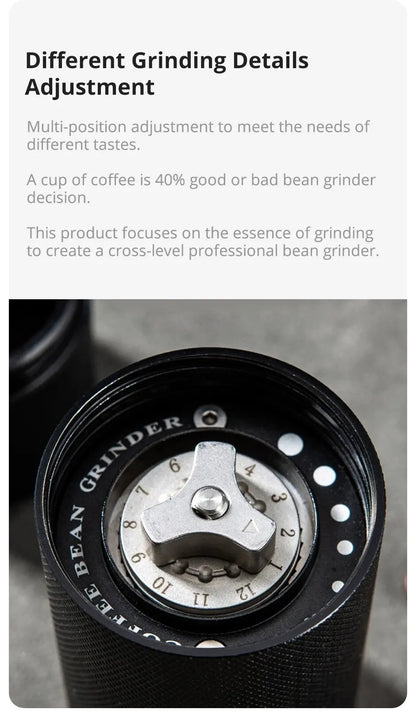 Manual Stainless Steel Professional Double Bearing Coffee Grinder - Homevalley.co.uk