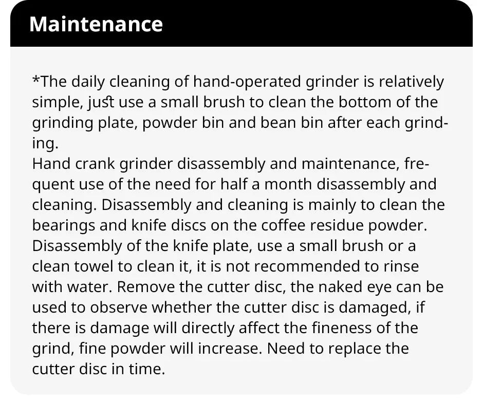 Manual Stainless Steel Professional Double Bearing Coffee Grinder - Homevalley.co.uk