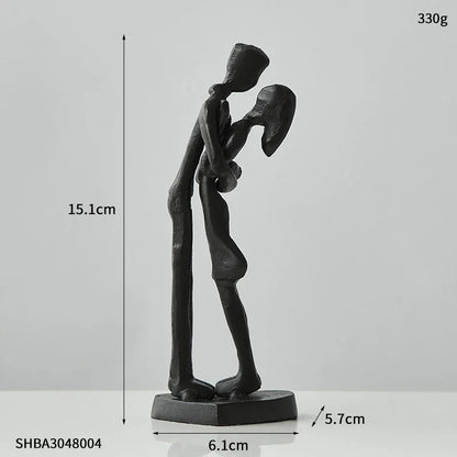Metal Figurine Love Couple Statue Ornament - Homevalley.co.uk