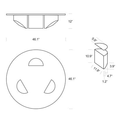Minimalist Tempered Glass Coffee Table - Homevalley.co.uk
