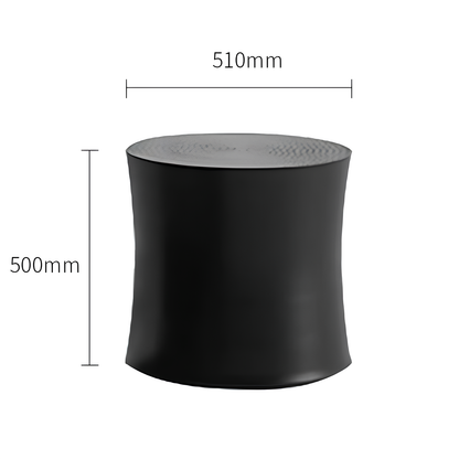 Minimalistic Modern Round Black Coffee Table - Homevalley.co.uk