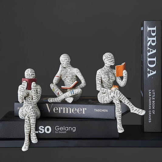 Modern Reading Egyptian Mummy Ornament Figurine - Homevalley.co.uk