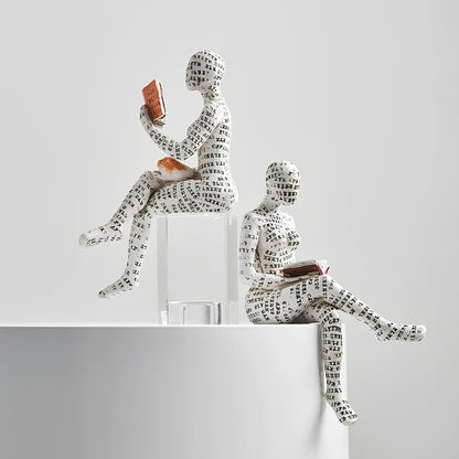 Modern Reading Egyptian Mummy Ornament Figurine - Homevalley.co.uk