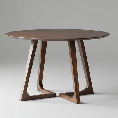Modern Round Dining Table – Elegant Wooden Dining Table for Contemporary Homes