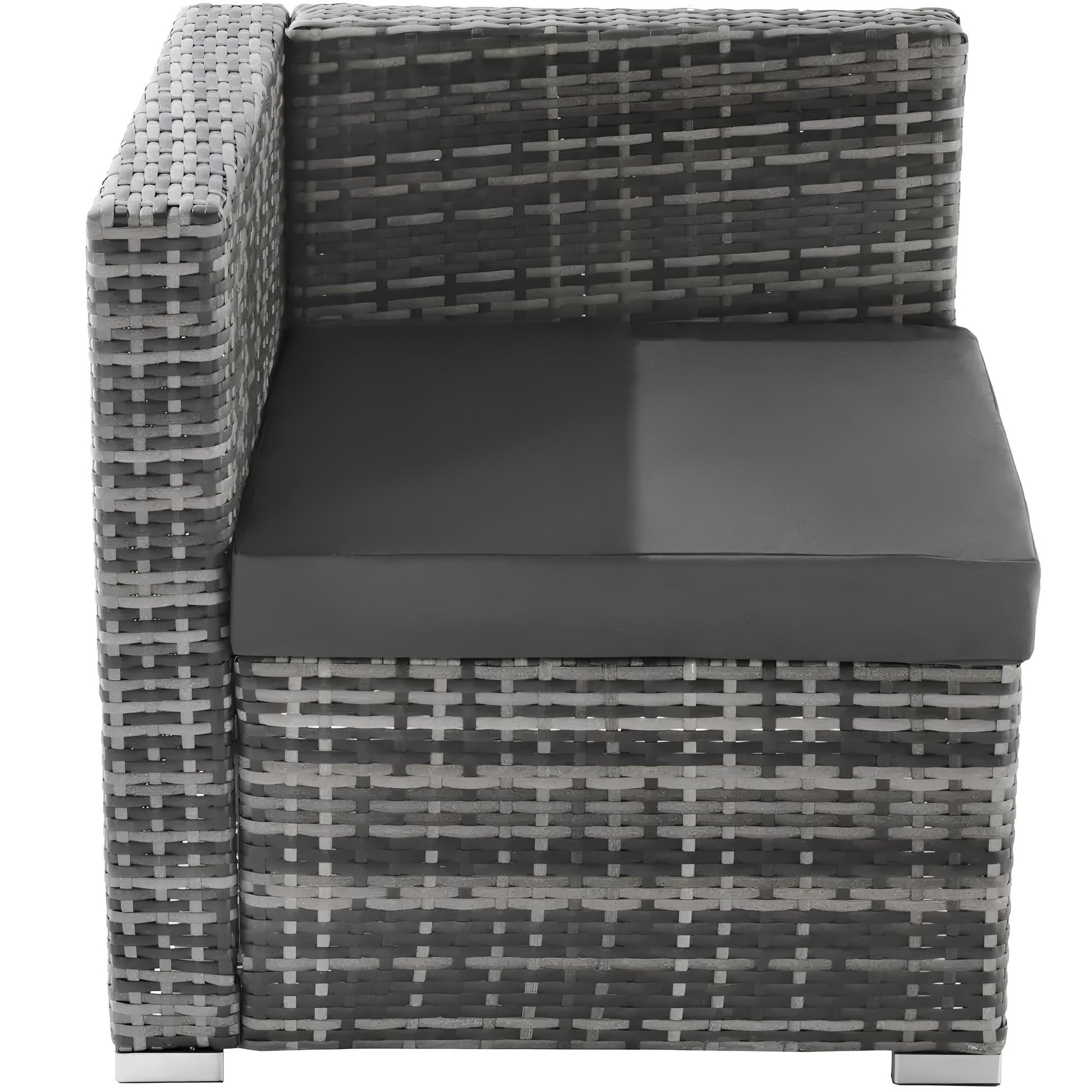 Modular Rattan Garden Patio Furniture Set 4 Seater Sofa Set With Coffee Table - Homevalley.co.uk