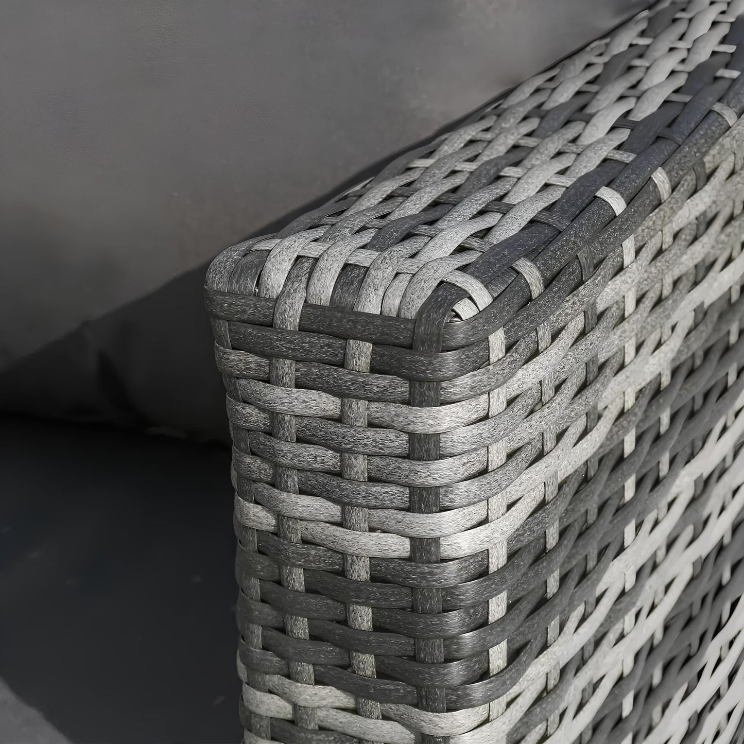 Modular Rattan Garden Patio Furniture Set 4 Seater Sofa Set With Coffee Table - Homevalley.co.uk