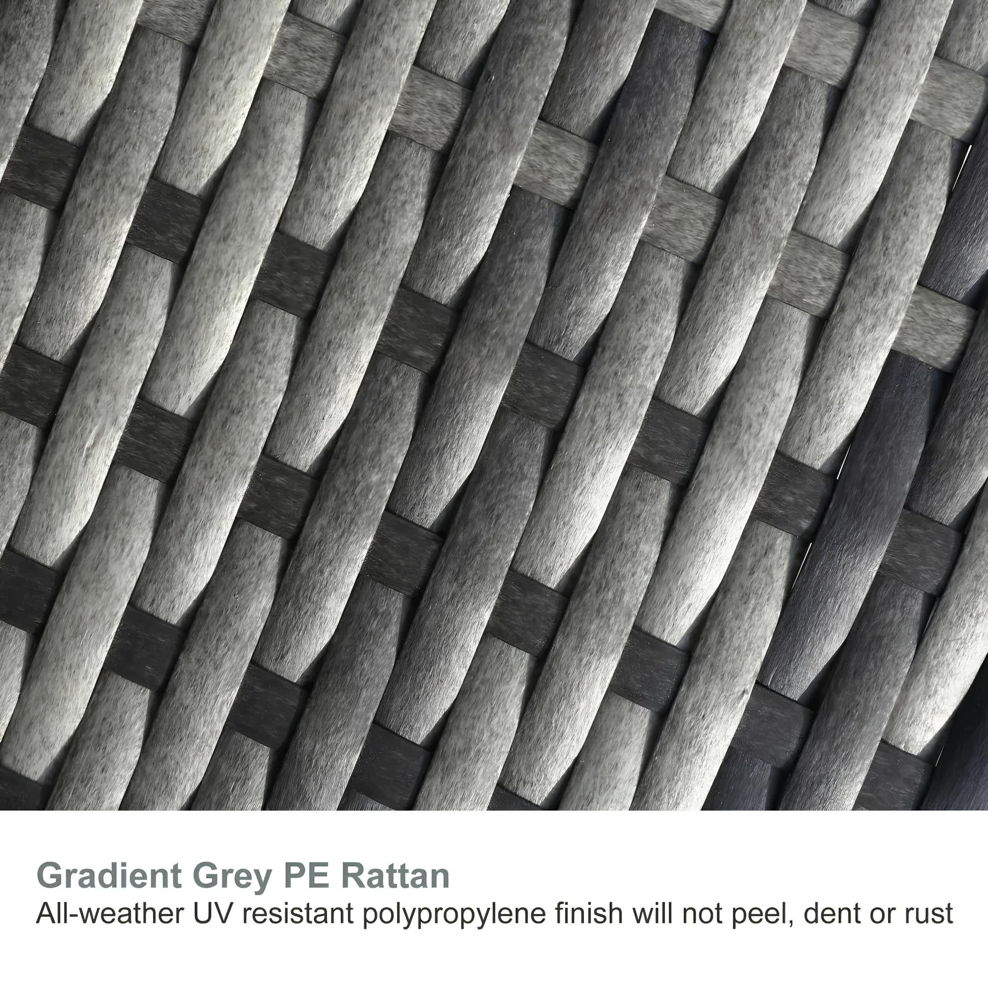 Modular Rattan Garden Patio Furniture Set 4 Seater Sofa Set With Coffee Table - Homevalley.co.uk