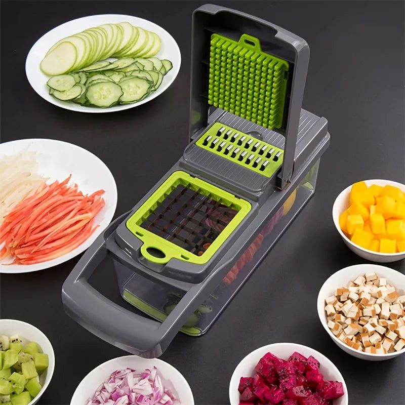 Multifunctional Manual Vegetable Chopper, 4pcs/Set - Homevalley.co.uk