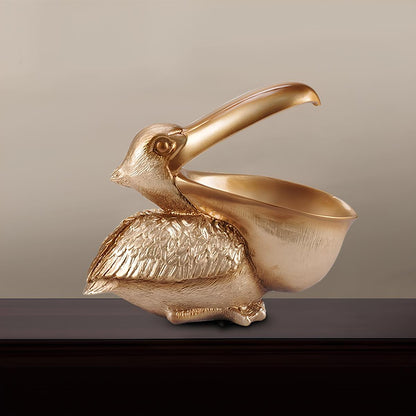 Big Mouth Pelican Bird Figurine Storage Box