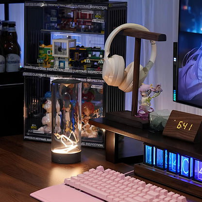 Nightstand-Table LED Lamp with Magnetic Bendable Filament, Dimmable and Rechargeable - Homevalley.co.uk