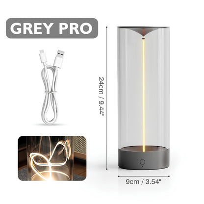 Nightstand-Table LED Lamp with Magnetic Bendable Filament, Dimmable and Rechargeable - Homevalley.co.uk