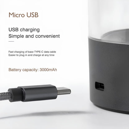 Nightstand-Table LED Lamp with Magnetic Bendable Filament, Dimmable and Rechargeable - Homevalley.co.uk