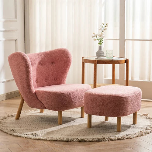 Nordic Lambswool Chair - Optional footstool - Homevalley.co.uk