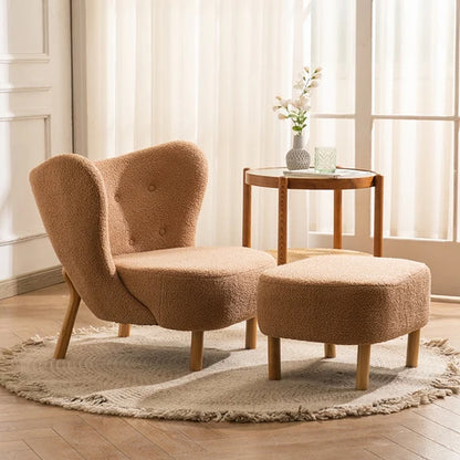 Nordic Lambswool Chair - Optional footstool - Homevalley.co.uk