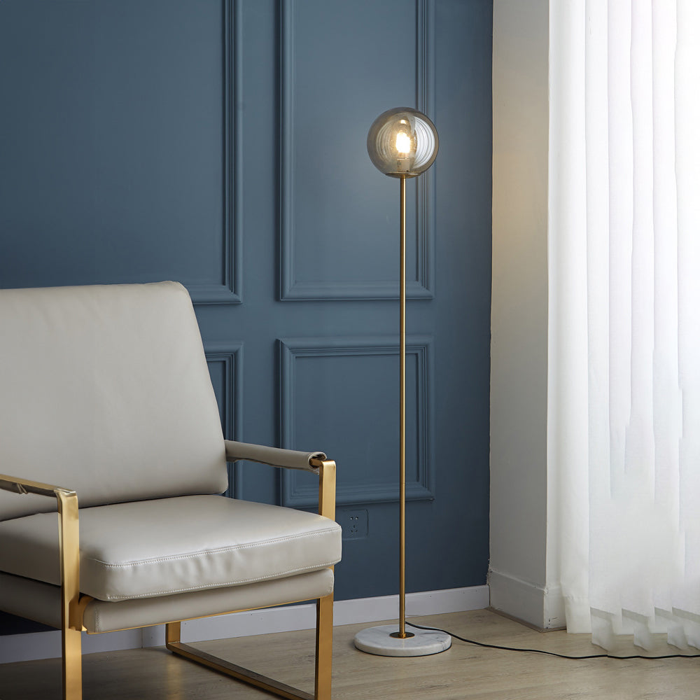 Nordic LED Frosted Glass Floor Lamp - Homevalley.co.uk